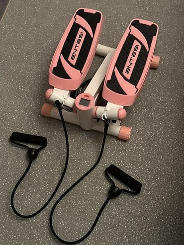 Спорт жана эс алуу: Мини-степпер ENTESI с эспандерами и счетчиком - Компактный — 1