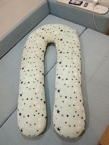 подушка гречневая лузга: U‑подушка для беременных и сна - Форма: U‑образная — поддержка спины — 2