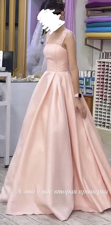 платье футляр на выпускной: Вечернее платье, Пышное, Длинная модель, Без рукавов, XS, S — 3