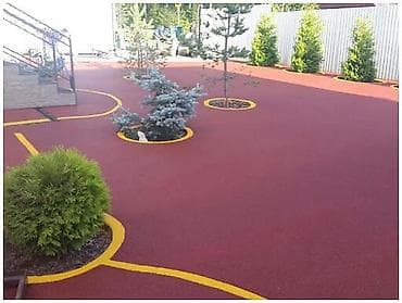 Резиновое покрытие для площадок и дорожек — производство и — 1