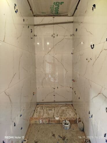 Укладка плитки в ванной | Керамогранитая плитка | Диагональная укладка Больше 6 лет опыта