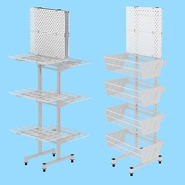 пл: Стеллаж Дисплей торговый напольный, Дисплей перфорированный с — 8