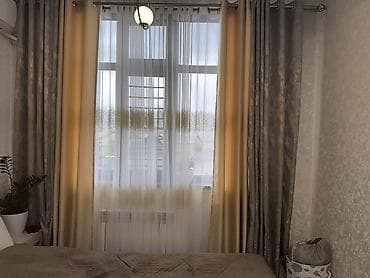 готовые шторы для спальни: Комплект штор, Жаккард, С тюлем в комплекте, Готовое изделие, Для спальни — 1