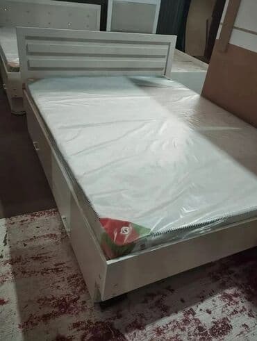 двух яросный крават: Двуспальная кровать, Новый, С матрасом, длина - 200 см — 10