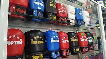 Перчатки: Боксеркие перчатки новые кожаные и кожа зам модели. Качество высшее — 1