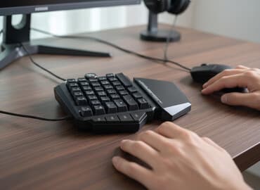 Клавиатура, Механическая, Проводное подключение, Размер: 40%