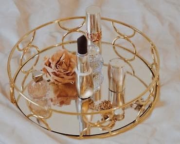 Зеркала: Декоративный поднос с зеркальным дном. Сталь, и зеркало. Новый - — 4