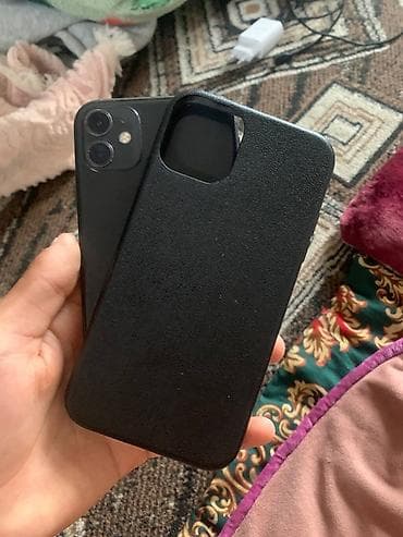 IPhone 11, Б/у, 128 ГБ, Черный, Зарядное устройство, Чехол, 100 % at lalafo.kg IPhone 11, Б/у, 128 ГБ, Черный, Зарядное устройство, Чехол, 100 %