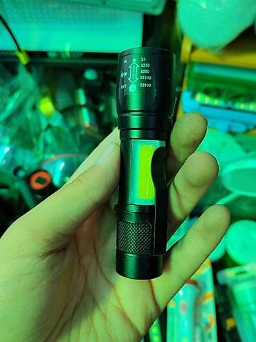 mini led: Компактный светодиодный фонарик с зумом - Мощный светодиод с выпуклой — 1