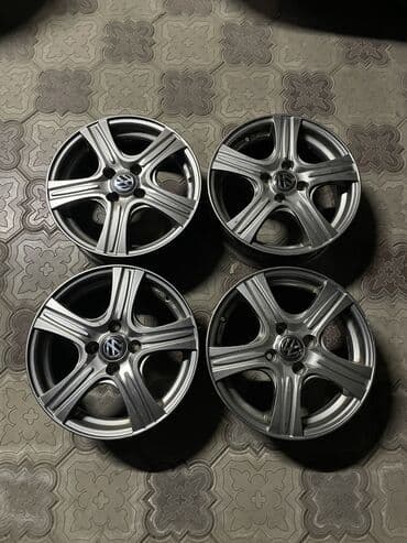 зимние шины в бишкеке: Литые Диски R 15 Volkswagen, Комплект, отверстий - 4, Б/у — 6