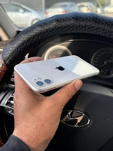 iphone 12 max: IPhone 11, Б/у, 128 ГБ, Белый, Чехол, 72 % — 3