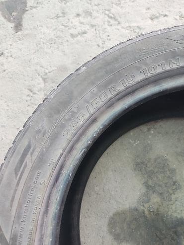 19: Шины 235 / 55 / R 19, Лето, Б/у, 1 шт, Легковые, Корея, Kumho — 1