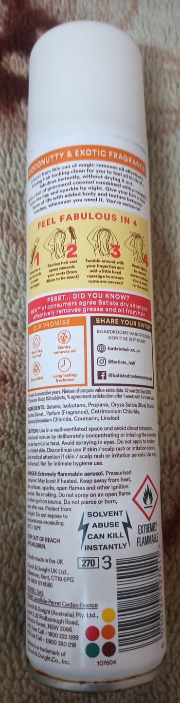 плащ дождовик: Сухой шампунь 100 сом новый — 2