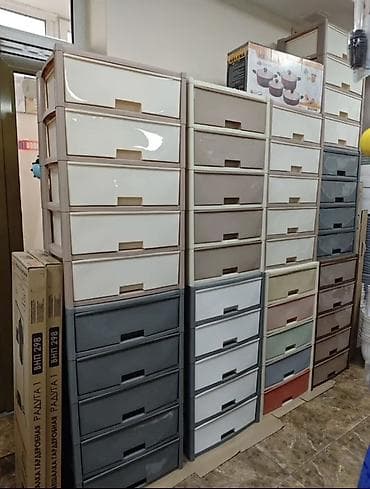 камод: Комод для одежды, Новый, Без зеркала, Пластик, Самовывоз, Платная доставка — 2