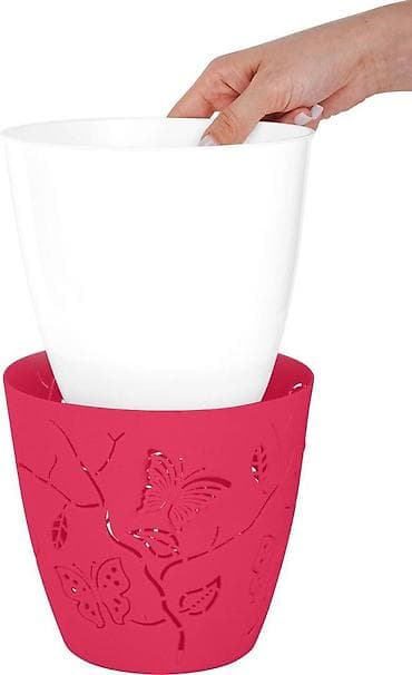 пластик pla: Горшок для цветов Plast Team, со вставкой с дренажными отверстиями — 5