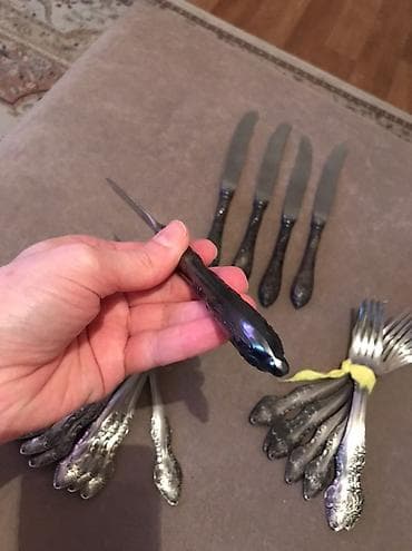 ссср нож: 💯 Новый Советский Столовый набор Настоящие СССР😍 Антиквариат Винтаж — 3