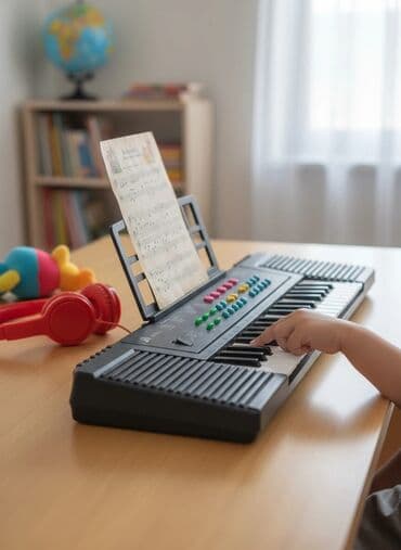 Игрушки: Детский шезлонг, Электронная, Другой материал, цвет - Черный — 7