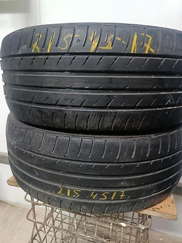 17: Шины 215 / 45 / R 17, Лето, Б/у, Пара, Легковые, Япония, Falken — 1