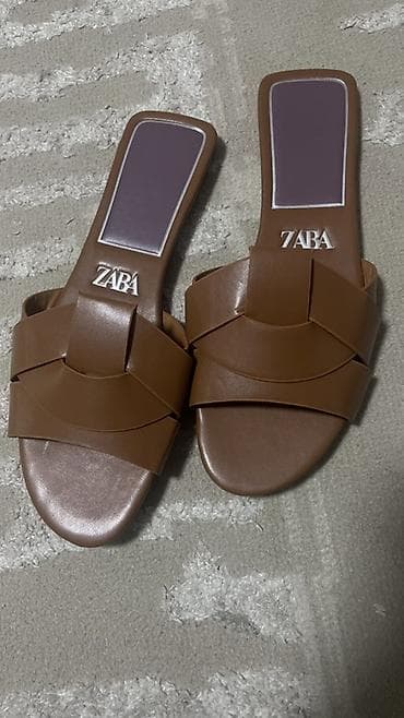 Босоножки, 37, Zara, Новый, цвет - Коричневый, Самовывоз