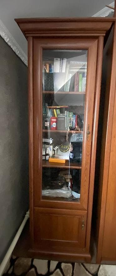 Спальные гарнитуры: Спальный гарнитур, Б/у, Односпальная кровать, Шкаф, Белоруссия, МДФ, Самовывоз, цвет - Коричневый — 7