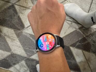 телефон сааттар: Умные часы с круглым сенсорным дисплеем и металлическим корпусом — 1