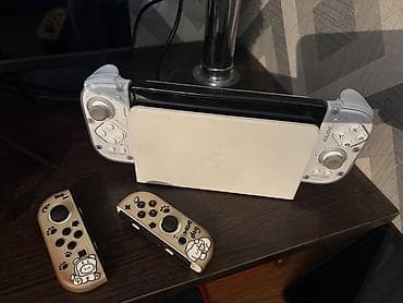 Прлшитый Nintendo Switch OLED 256GB с док-станцией и коробка +