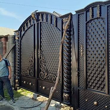 Откатные ворота: Механические, Для автомойки, Для гаража, Для частного дома, Оптом, Новый — 7