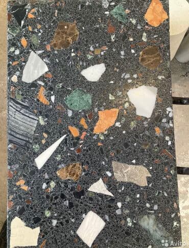 установка унитаза: Мозаичные полы Терраццо, бетонные полы с кристаллами. Терраццо — 8