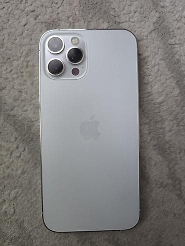 IPhone 12 Pro Max, Б/у, 128 ГБ, Серебристый, Чехол, 92 % — 2