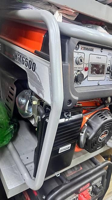 Генераторы: Бензиновый генератор KEMAGE KM6500 - Номинальная мощность: 5000 Вт - — 5
