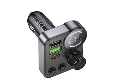 е 210: HOCO E86 Intelligent Balance — автомобильный FM‑трансмиттер и зарядное — 3