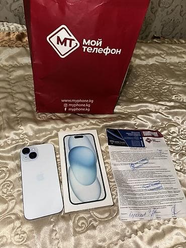 pixel google: IPhone 15, Б/у, 128 ГБ, Голубой — 2