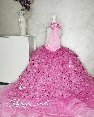 кукла маша: Детское платье, цвет - Розовый, Б/у — 4