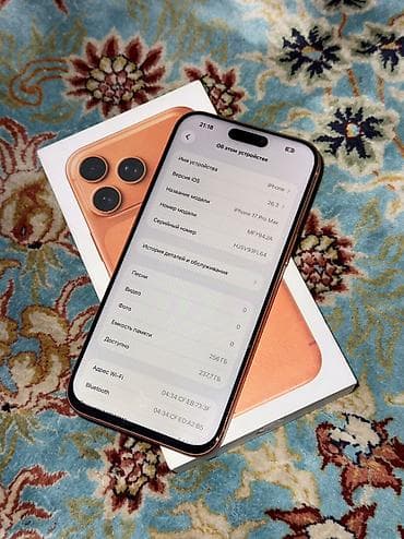 iphone 111: IPhone 17 Pro Max, 256 ГБ, 100 % — 2