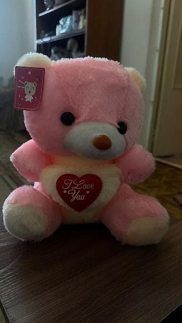 mini frez: Мягкая игрушка «Медвежонок с сердцем I Love You» - Плюшевый — 1