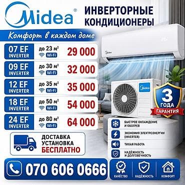 23: Сплит-система, Midea, 20-25 м², Инверторный — 1