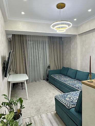 discovery studio: 2 комнаты, 47 м², Асанбай мкр Элитка, 3 этаж, Свежий ремонт — 6