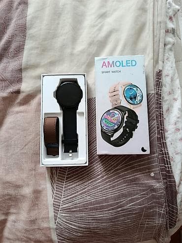 кондиционерлер продаю: Смарт-часы с AMOLED-экраном Комплектация: - смарт-часы в круглом — 1