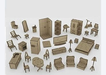 Детская гарнитура, Для девочки, цвет - Коричневый, Платная доставка, Самовывоз