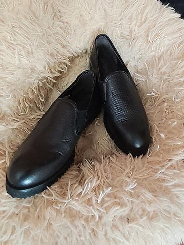 foot patch: Женские лоферы/слипоны черные - Материал верха: гладкая искусственная — 3