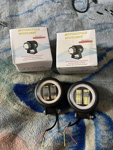 led cover: Доп фары для Скутера мопеда Одна желтая а другая синяя Только — 1