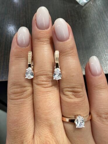 свадебные платья от производителя: Набор украшений, Проба 925, Женские, Новый — 1