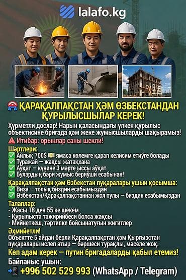 rp group бишкек: Талап кылынат Монолитчи, Төлөм: Бир айда эки жолу, Тажрыйбасы бир жылдан аз — 1