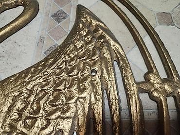 тайское созвездие: Пара декоративных панно из металла с рельефным изображением журавлей в — 2