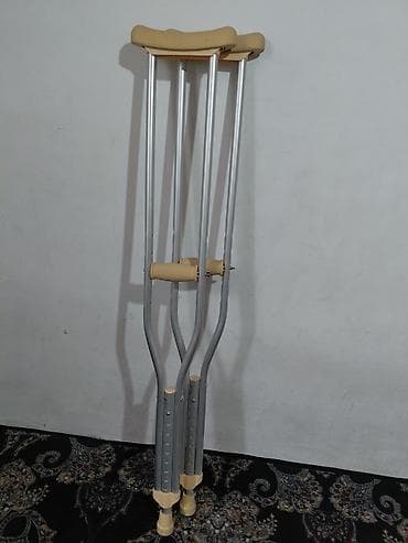 Медтовары: Подмышечные костыли, пара - Материал: легкий алюминиевый сплав с — 1