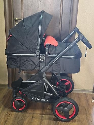 коляска белеко: Балдар арабасы, түсү - Кара — 1