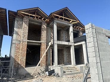 Продажа: коробка двухэтажного дома с мансардой - Материал стен