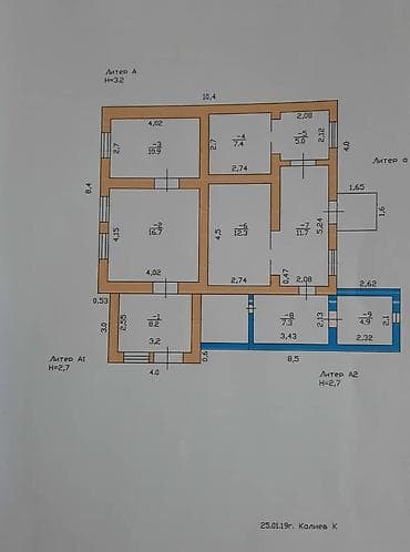 дом м: Продается!!! Дом из жженного кирпича в районе рынка Дордоя, по ул — 5