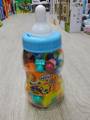 Конструктор Toy Bricks Funny в банке-«бутылочке». - Набор — 1