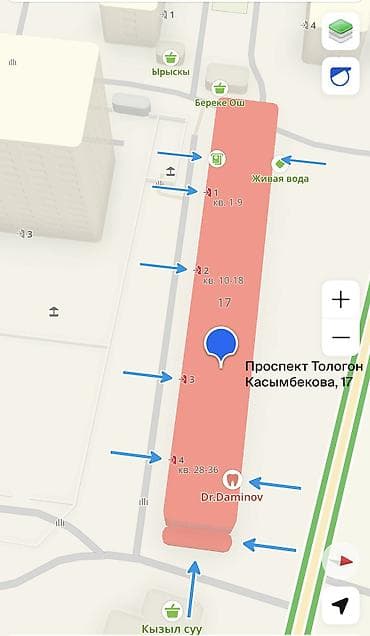 11 м², Без мебели at lalafo.kg 11 м², Без мебели